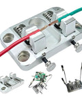 Khbyt Heavy Duty Aluminum Welding Clamp With 4 Strong Magnets And Temp Resistant Jaw for secure wire holding during soldering tasks.