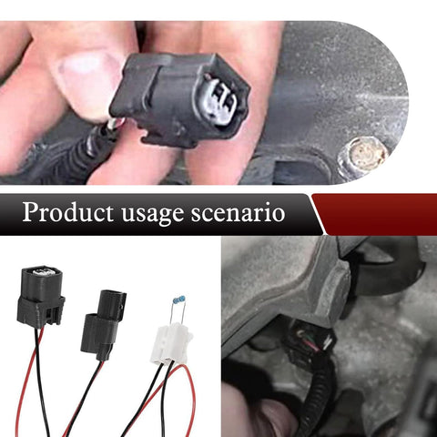 VCM Muzzler Harness Disable Kit For Honda Accord Pilot Odyssey Ridgeline Fits Honda Models Reduces Oil Consumption Prevents Spark Plug Fouling And Misfires Shields Engine From Piston Ring Wear And Cylinder Wall Stress, showing wiring harness and resistors close-up.