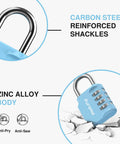 Four Digit Outdoor Waterproof Padlock For Locker And Storage A Tough Zinc Alloy Lock That Keeps School Gym Sports Fence Toolbox