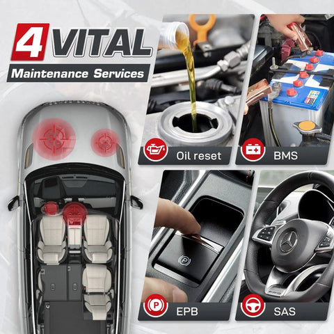 OE Level Complete TPMS Programming Tool For Vehicles Pro Grade Diagnostics With Sensor Relearn And Reprogram All TPMS Sensors Universal Compatibility For Cars And Light Trucks ITS600E Must Have, 4 vital maintenance services