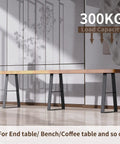 18 Inch Black Trapezoid Metal Bench Legs Set Of 3 Built To Last For Heavy Duty Furniture Sturdy Table And Bench Supports