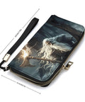 Dragon Boat Viking Themed Womens PU Leather Long Clutch Wallet With Card Holder And Coin Purses Durable Premium Leather