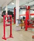Beefy 12 Ton H Frame Shop Hydraulic Press With Adjustable Worktable And Steel Plates For Bearing Removal, Metal Bending