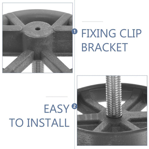 Close-up of fixing clip bracket and easy install feature of Spare Tire Bolt Adapter And Hold Down Retainer Kit For Kia Forte Solid Wheel Mounting Hardware For Easy Vehicle Wheel Install Precise Fit And Stable Mounting No Mods Needed.