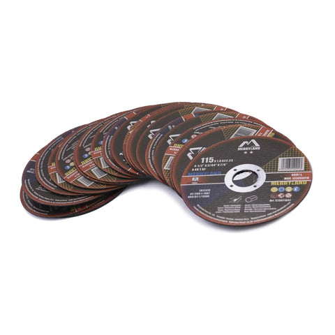 Stack of Ultra Thin 4.5 Inch Cut Off Wheel For Angle Grinder, Heavy Duty Metal Cutting Disc 0.045 Thick, 7/8 Inch Arbor, 25 Pack