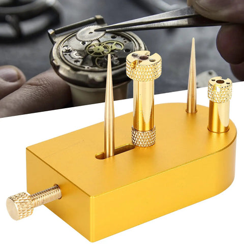 Alloy Small Size Watch Balance Stand Hairspring Support Pro Grade Tool for Movement Calibration and Inspection close-up