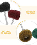 Trendy 100 Piece Mini Buffing Wheel Kit With T-Shaped Design For Drills showing assorted scouring pads in various colors.