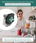 Easy Install Dishwasher Drain Pump Assembly DD8102635A Replacement 120V 60Hz 0.7A High Flow Pump Fits DW80N3030UB AA DW80N3030UW AA And DW80N3030 Models No Fuss Maintenance And Long Lasting Performance. Samsung dishwasher drain pump assembly shown with replacement part numbers
