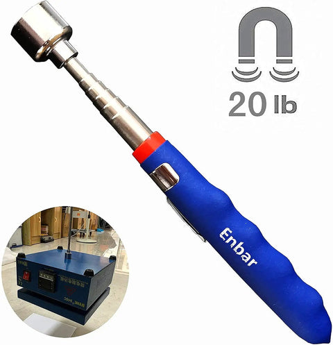 Extendable 31 Inch Telescoping Magnetic Pick Up Tool With Foam Grip And 90g Stainless Steel Handle, 20 Pound Suction
