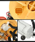 Close-up of Heavy Duty 5 Pin Electric Fuel Pump Module Assembly showing detailed wiring and connector for Volvo S60 V70 XC90 S80 XC70.