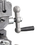 Get This Bad Boy Of A 3 Inch Heavy Duty Bench Vise Cast Iron Construction With Solid Steel Jaws Perfect For Milling And Drilling Machines Durable Cross Flat Table Clamp Tool That Holds Firm No Slippage Guaranteed For Serious Workshop Projects And 3-inch handle and adjustment mechanism of heavy-duty bench vise.