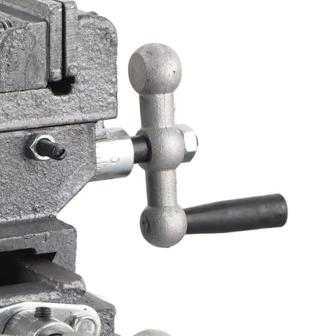 Get This Bad Boy Of A 3 Inch Heavy Duty Bench Vise Cast Iron Construction With Solid Steel Jaws Perfect For Milling And Drilling Machines Durable Cross Flat Table Clamp Tool That Holds Firm No Slippage Guaranteed For Serious Workshop Projects And 3-inch handle and adjustment mechanism of heavy-duty bench vise.