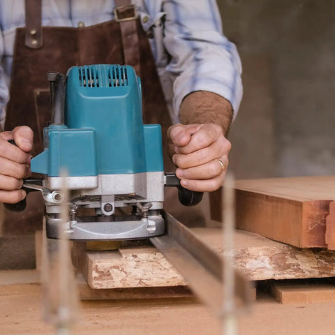 Top Tier Cnc Router Bit For Slab Flattening And Heavy Lumber Surfacing, Half Inch Shank Two Inch Diameter With Razor Sharp Carbide Edges, Two Pack used with CNC router on wood slabs.