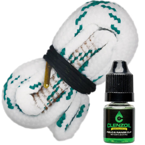 Cobra Bore Cleaner Kit For 12 Gauge Shotguns With Brass Brush Embedded In Cotton Bore Rope Gun Barrel Cleaning Tool For Fouling Lead Buildup And Easy Maintenance