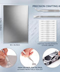 Mirror Chrome Aluminum Foil For Model Cars And Aircraft 2 Pack Bare Metal Sheets 6 x 11.75 Inches with tools and car model