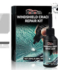 Windshield Crack Repair Kit Pro 2025 Premium Glass Repair System With Quick Fix Resin, bottle, scraper, resin sheets.