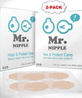 Packaging of Ultra Thin Nipple Covers For Men, 3cm Diameter Concealers With Hypoallergenic Glue, 2-pack visible with product.