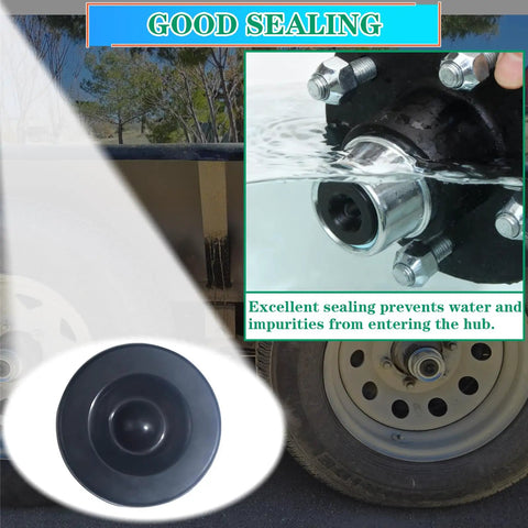 20 Pack Trailer Hub Grease Dust Cap Rubber Plug Set Fits Most 2000 To 7000 Lbs Dexter EZ Lube Axles detail view