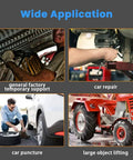 Collage of applications for 20 Ton Air Hydraulic Bottle Jack For Auto And Truck Repair With Manual Hand Pump Beefy Heavy Duty Pneumatic Lift