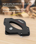 Pro Corner Radius Jig And Router Template Set For Woodworking, aluminum alloy circle jigs CNC machined, shown on wood surface