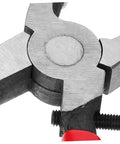 Running Pliers For Glass Cutting With Curved Jaw Grozing Tool For Stained Glass Mosaic Fusion Projects, Pro Grade Debris Free Breaks And Precise Cuts For Colored Glass Materials, close-up metal jaws