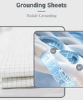Grounding Flat Sheet With 10 Percent Silver Fiber For Deep Sleep That Feels Like A Dream And Natural Health Benefits, close-up view