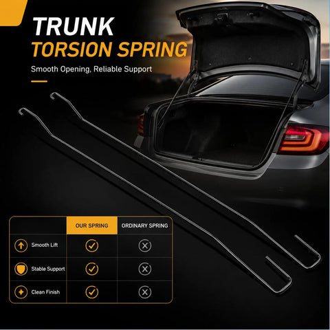 Honda Accord Trunk Rear Lid Torsion Spring Replacement For 2008 To 2012 Models 3.5L And 2.4L with open car trunk view