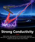 Straight Shot EC5 Replacement Cable For Portable Jump Starters with red and black clamps, designed for 12V car and RV use.