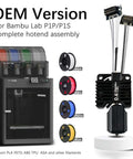 P1S P1P 3D Printer Hotend Assembly With Hardened Steel 0.4mm Nozzle Ceramic Heater Thermistor Cooling Fan Silicone Sock
