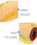Heavy Duty Cotton Thread Paint Roller With Zero Hassle Grip And Smooth Roll Action Built To Make Rough Surfaces Look Completely Fresh For Any Weekend Warrior Project, close-up showing easy to clean cotton cover.