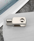 Beefy 4 Pack M10x1.5 Right Hand Thread Clevis Fork End Long Joint Zinc Plated Steel For Agricultural Equipment Construction Gear And Heavy Duty Hydraulic Systems, close-up