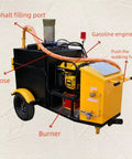 Heavy Duty Road Crack Filling And Sealing Machine With Automatic Heating featuring asphalt filling port and gasoline engine