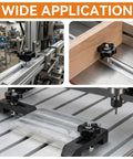 Wide application of Twenty Piece One Quarter Inch Twenty T Track Knob Kit with Sixty T Slot Bolts Washers and Star Knobs