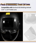 Five Pack A50 Clear Lens Front Cover For Welding Helmet Replacement Viewing Lenses 3.93 By 2.36 Inches A50