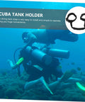 Divers using Scuba Dive Gear Strap Tank Holder And Carrier Lanyard For Divers With Adjustable Oxygen Control underwater