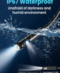 Endoscope Camera With Light Pro Grade Dual Lens 4.3 Inch IPS Screen 1080P HD Borescope in water demonstrating IP67 waterproof feature