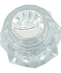 Offset Shower Tub Handle Knob With Single Control And Replacement Trim Kit In Clear Acrylic Finish top view
