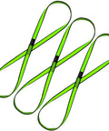 3-Pack of 18mm Nylon Climbing Sling Runner Set, 23KN Breaking Strength, 120 Cm Webbing, EN566 CE2008 Certified, Green