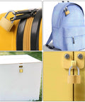 Two Pack Small Solid Brass Padlocks With Keys 20mm And 25mm Mini Key Locks Installed on Travel Bag and Backpack for Security