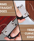 Pro Grade Edge Banding Trimmer For Woodworking 2026 Upgraded Edge Banding Tool trimming straight and curved wood edges