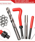 15 Pcs Thread Inserts M14x1.5 Female Thread Repair Kit With Spark Plug Helicoil Set For Auto Repair DIY Friendly Drill Tap Tool Kit With Wrench And Organizer Box For Easy Mechanical Fix