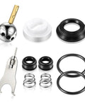 Single Handle Faucet Repair Kit With RP212 Stainless Steel Ball Valves And Knob Handles For Delta And Peerless Faucets Replacement RP77739 86971 1 Pack Easy Install Durable Build Leak Free Performance components shown