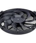 Awesome 11 Inch Electric Radiator Cooling Fan With Shroud, black fan blades, reversible puller pusher setup for muscle cars.