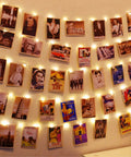 Warm White Fairy String Lights With Photo Clips And Hooks, USB Powered Waterproof 40Ft String Light With 120LED, illuminated wall decor