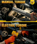 Seventeen Inch Offset Extension Wrench For Drills And Impact Tools With Three Eighths Inch Offset used on car engine.