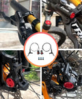 Z00M HB875 MTB hydraulic disc brake set; 2-piston, aluminum alloy levers, front-left and rear-right hoses.