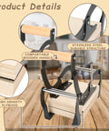 Dope Compact Linocut Press For Printmaking With Hand Lever Operation showing wooden handle and stainless steel structure