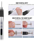 Upgrade 2 Way Rotary Electric Engraving Pen With 37 Bits Cordless USB Rechargeable Go To Portable DIY Engraver installation guide