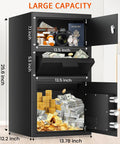 Heavy Duty Depository Drop Safe With Quick Deposit Slot Digital Keypad And Spare Key Perfect For Biz Cash Drops Retail Mailroom