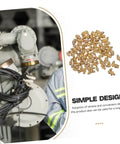 Complete 60-Piece Grease Fitting Kit SAE To 4-28, Straight, 45 Degree And 90 Degree Angles shown with industrial equipment